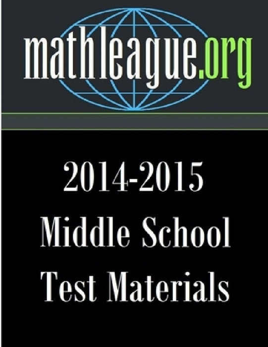 Middle School Test Materials 2014-2015 by Tim Sanders