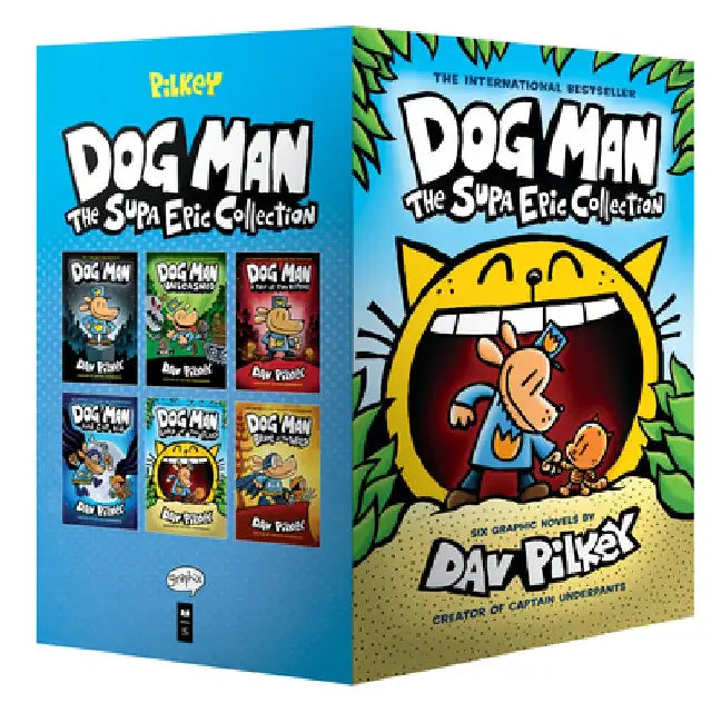 Dog Man: The Supa Epic Collection: From the Creator of Captain Underpants (Dog Man #1-6 Boxed Set) by Dav Pilkey
