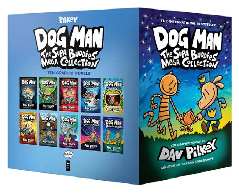Dog Man: The Supa Buddies Mega Collection: From the Creator of Captain Underpants (Dog Man #1-10 Boxed Set) by Dav Pilkey