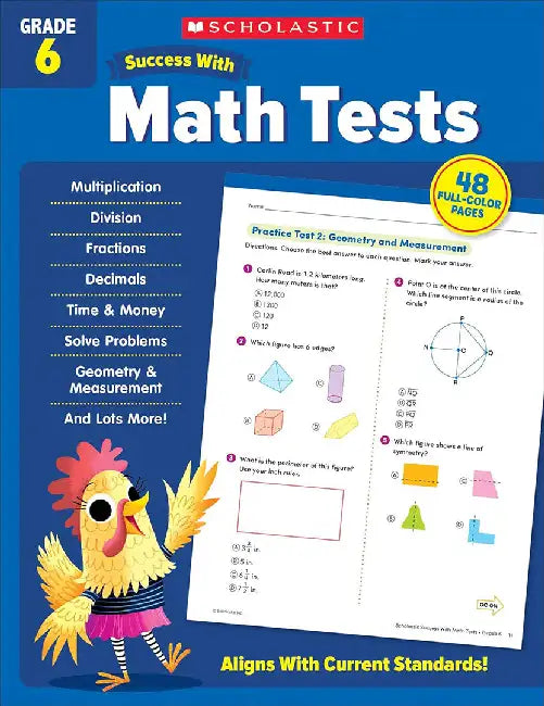 Scholastic Success with Math Tests Grade 6 by Scholastic Teaching Resources