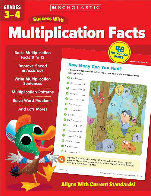 Scholastic Success with Multiplication Facts Grades 3-4 by Scholastic Teaching Resources