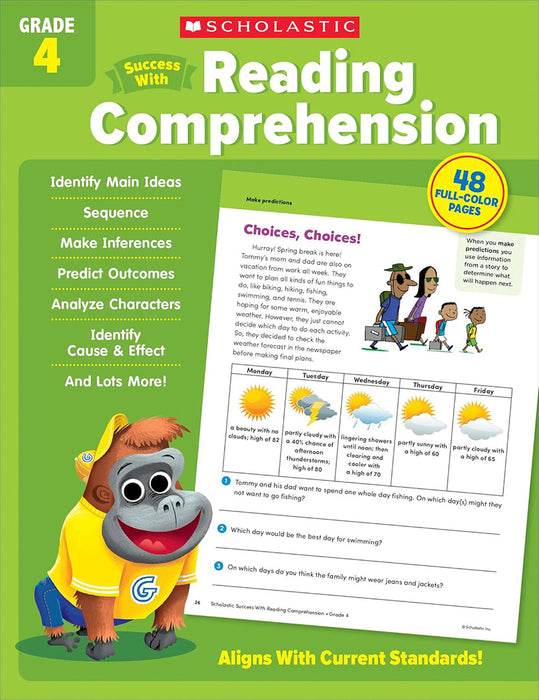 Scholastic Success with Reading Comprehension Grade 4