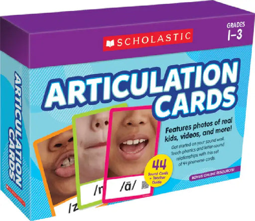 Articulation Cards Grades 1-3: 44 Cards + Teacher's Guide by Scholastic Teaching Resources (COR)