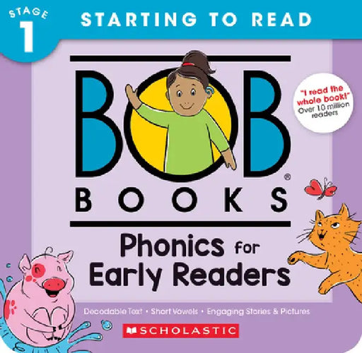 Bob Books - Phonics for Beginning Readers Box Set Phonics, Ages 4 and Up, Kindergarten (Stage 1: Starting to Read) by Liza Charlesworth