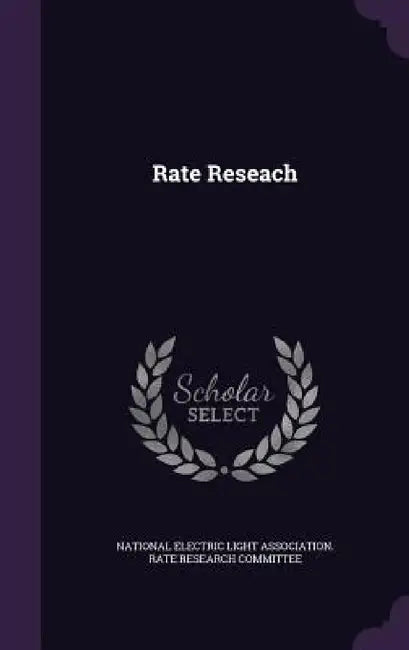 Rate Reseach by National Electric Light Association Rat