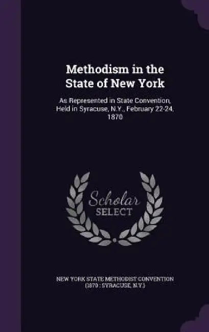 Methodism in the State of New York: As Represented in State Convention, Held in Syracuse, N.Y., February 22-24, 1870 by New York State Methodist Convention (187