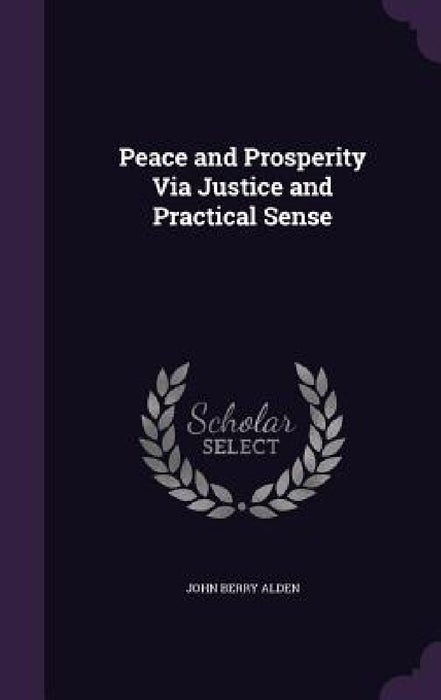 Peace and Prosperity Via Justice and Practical Sense by John Berry Alden