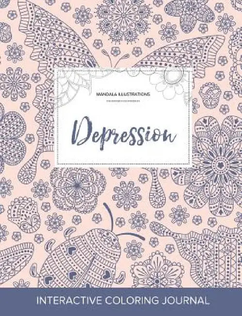 Adult Coloring Journal: Depression (Mandala Illustrations, Ladybug) by Courtney Wegner