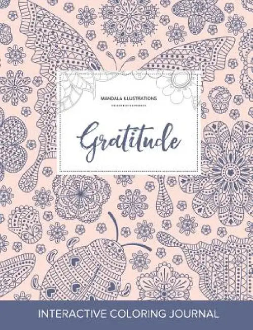 Adult Coloring Journal: Gratitude (Mandala Illustrations, Ladybug) by Courtney Wegner