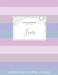 Adult Coloring Journal: Fear (Mythical Illustrations, Pastel Stripes) by Courtney Wegner