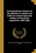 Correspondence, Reports of the Minister of Justice and Orders in Council Upon the Subject of Provincial Legislation, 1899-1900; by Department of Canada Justice, William Egerton Hodgins
