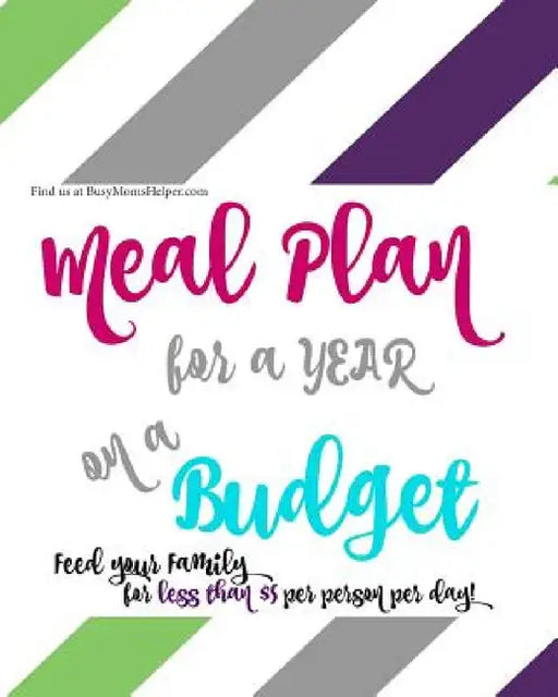 A YEAR of Budget Meal Plans - with Recipes!: Feed Your Family for Less! by Danielle Reeves