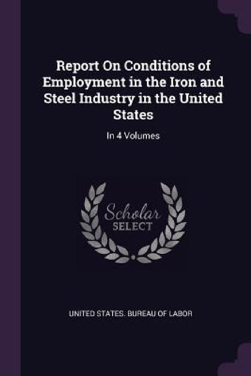 Report On Conditions of Employment in the Iron and Steel Industry in the United States: In 4 Volumes by United States Bureau of Labor