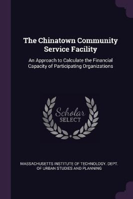 The Chinatown Community Service Facility: An Approach to Calculate the Financial Capacity of Participating Organizations by Massachusetts Institute of Technology D.