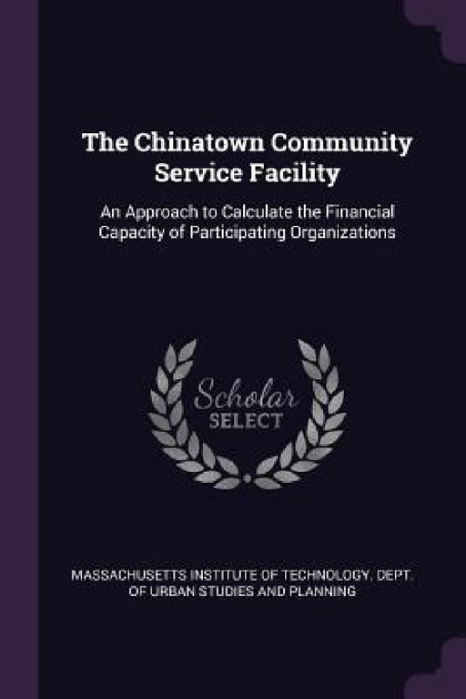 The Chinatown Community Service Facility: An Approach to Calculate the Financial Capacity of Participating Organizations by Massachusetts Institute of Technology D.