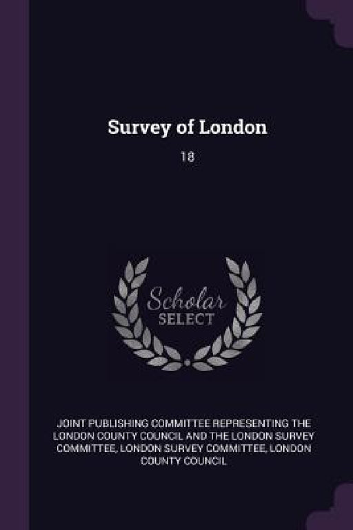 Survey of London: 18 by Joint Publishing Committee Representing, London Survey Committee, London County Council