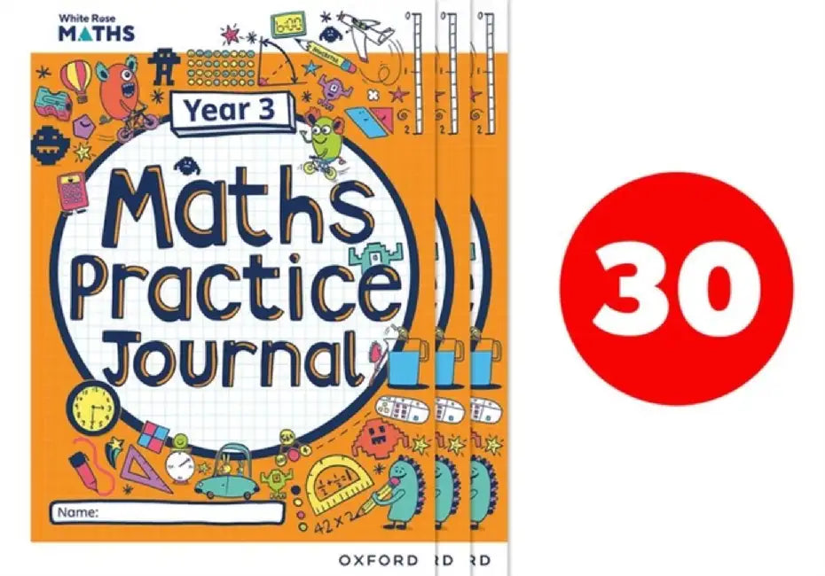 White Rose Maths Practice Journals Year 3 Workbooks: Pack of 30 by Caroline Hamilton