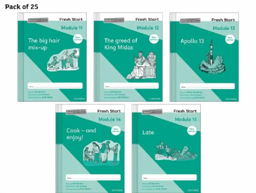Read Write Inc. Fresh Start: 2024 Modules 11-15 - Pack of 25 by Gill Munton