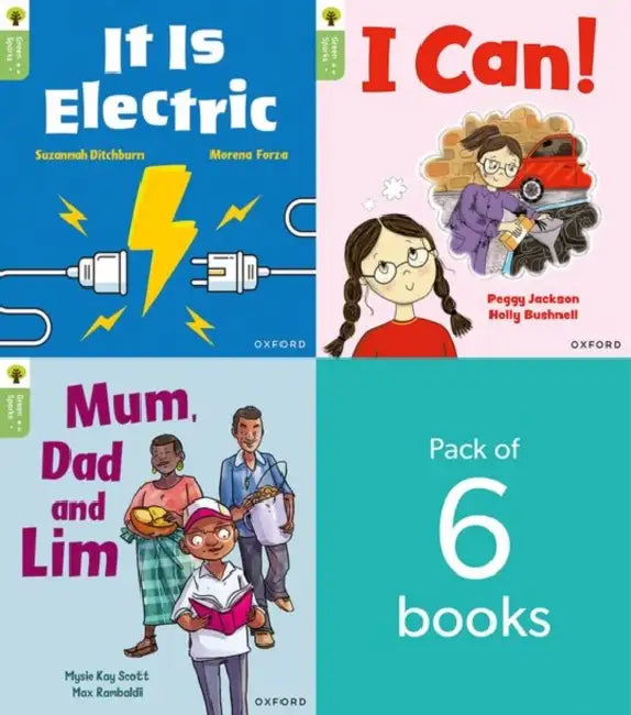Oxford Reading Tree Green Sparks: level 1+ LEVEL 1+ PACK of 6 by Baker