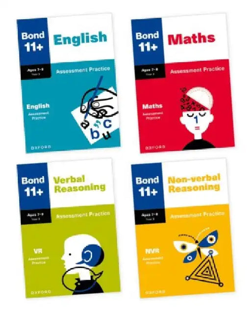 Bond 11+ Assessment Practice Age 7-8 Bundle