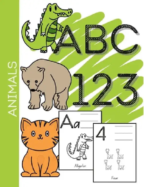 Animal ABC-123 Learning Coloring Book by Owm LLC