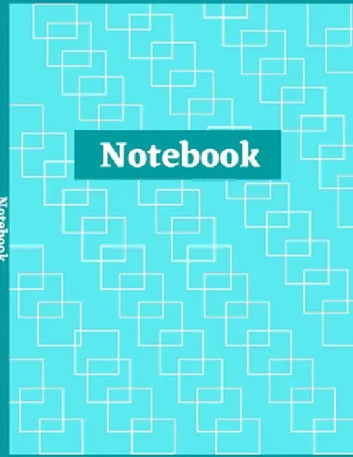 Notebook: Square-Connect Print Design Composition Notebook - College Ruled 100 Pages - Large Size 8.5 x 11 by Christianah Njoku