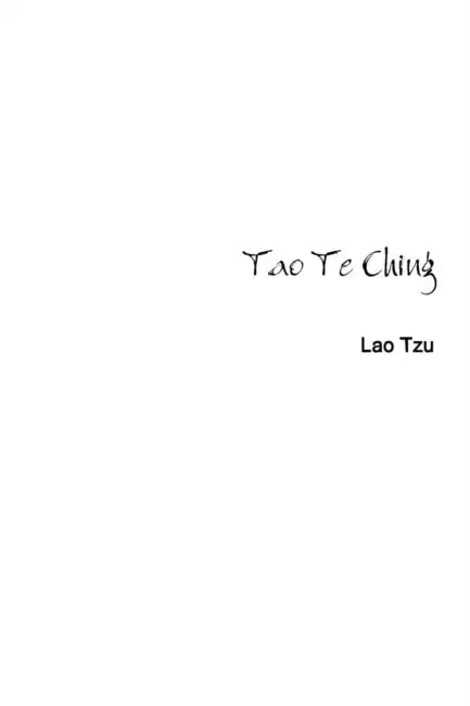 Tao Te Ching by Lao Tzu