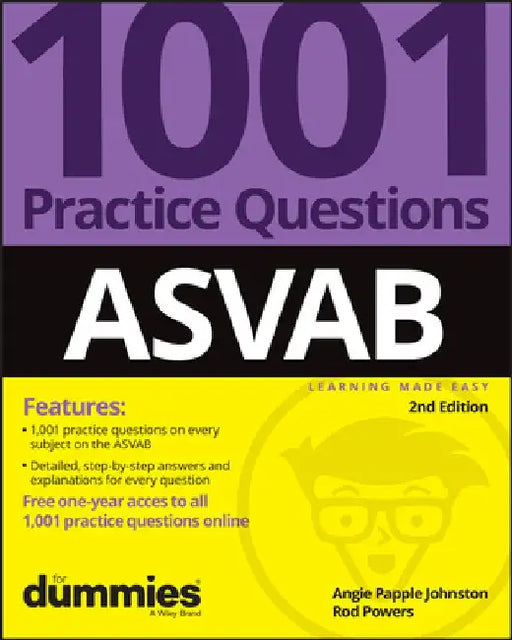 Asvab: 1001 Practice Questions for Dummies (+ Online Practice) by Rod Powers