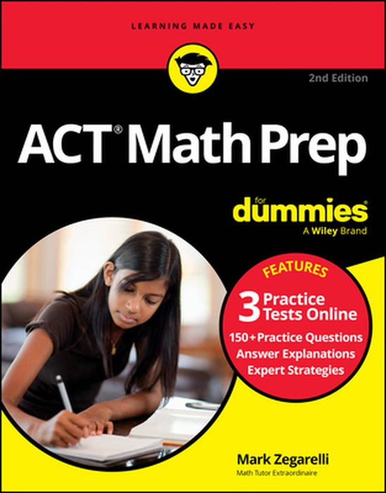 ACT Math Prep for Dummies with Online Practice by Mark Zegarelli