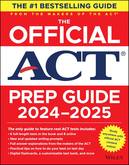 The Official ACT Prep Guide 2024-2025 (Book + Online Course)