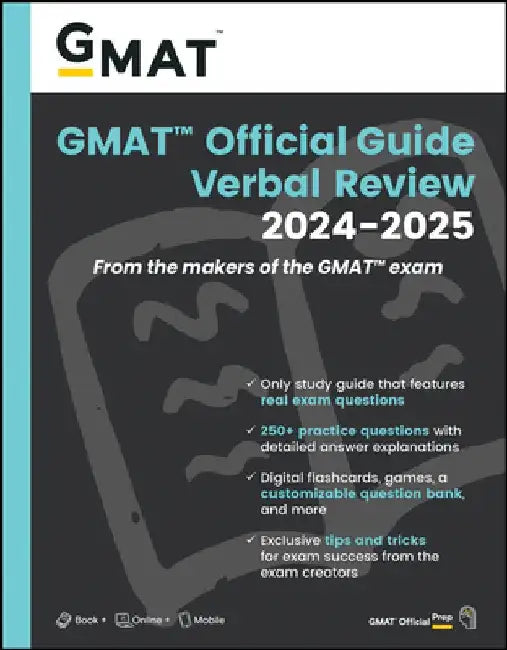 GMAT Official Guide Verbal Review 2024-2025: Book + Online Question Bank by Gmac (Graduate Management Admission Coun
