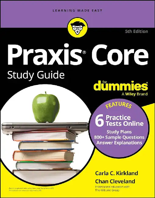 Praxis Core Study Guide For Dummies 5Th Edition (+6 Practice Tests Online For Math 5733 Read by KIRKLAND