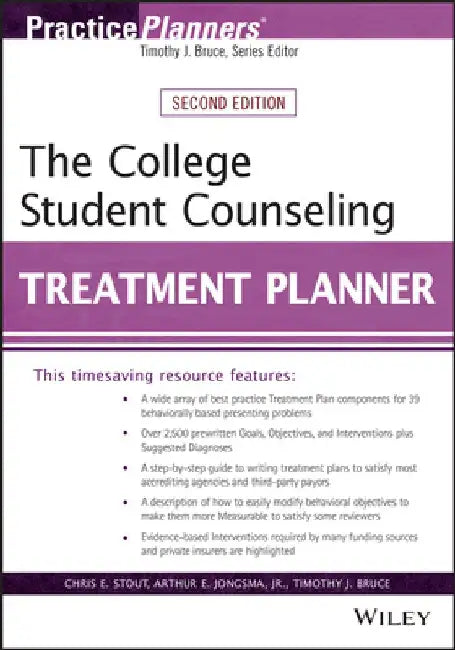 The College Student Counseling Treatment Planner by Chris E. Stout