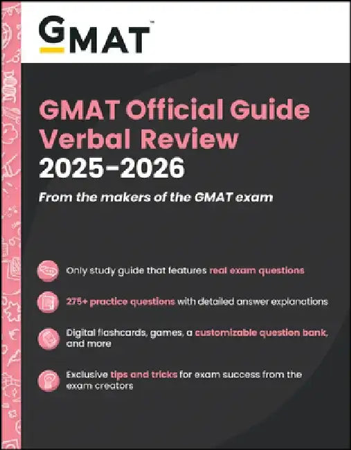 GMAT Official Guide Verbal Review 2025 - 2026: Book + Online Question Bank by Gmac (Graduate Management Admission Coun
