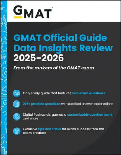 GMAT Official Guide Data Insights Review 2025 - 2026: Book + Online Question Bank by Gmac (Graduate Management Admission Coun