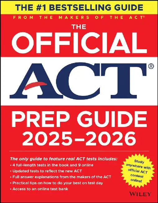 The Official ACT Prep Guide 2025-2026, (Book + Online Course) by ACT