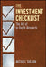 The Investment Checklist: The Art of In-Depth Research by Michael Shearn
