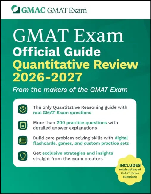 GMAT Official Guide Quantitative Review 2026 - 2027: Book + Online Question Bank by Gmac (Graduate Management Admission Coun