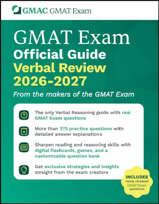 GMAT Official Guide Verbal Review 2026 - 2027: Book + Online Question Bank by Gmac (Graduate Management Admission Coun