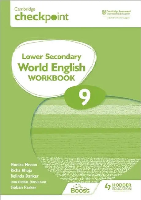 Cambridge Checkpoint Lower Secondary World English Workbook 9 by Monica Menon