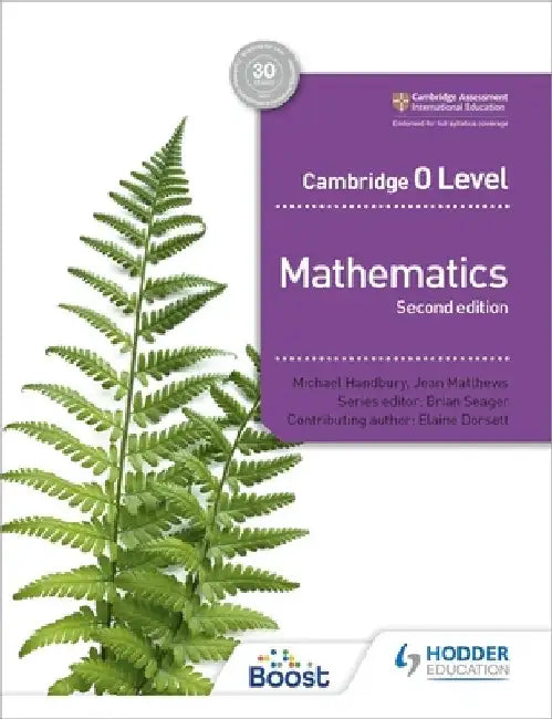 Cambridge O Level Mathematics Second Edition by Michael Michael