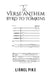 The Verse Anthem: Byrd To Tomkins by Lionel Pike