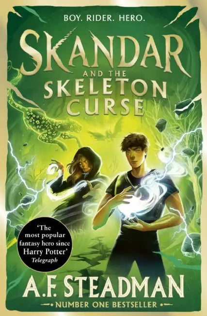 Skandar and the Skeleton Curse: GO ALL IN for the National Year of Reading with the penultimate book in the biggest fantasy adventure series since Harry Potter by A.F. Steadman