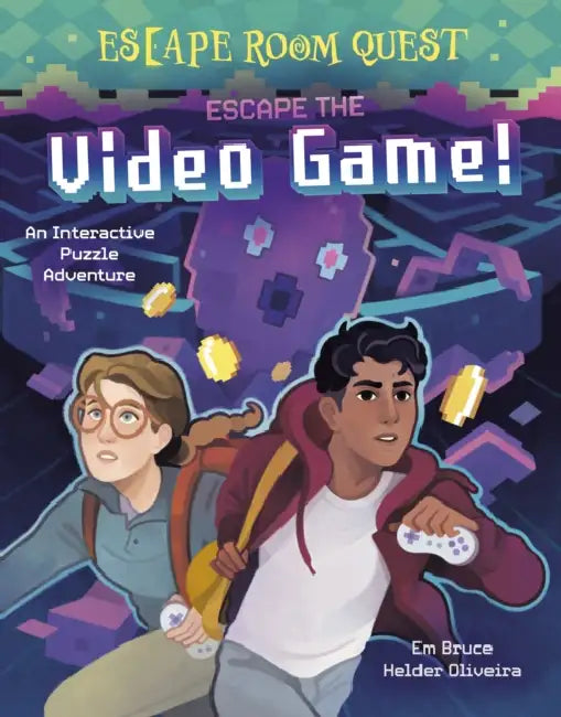 Escape Room Quest: Escape the Video Game!: An Interactive Puzzle Adventure by Em Bruce