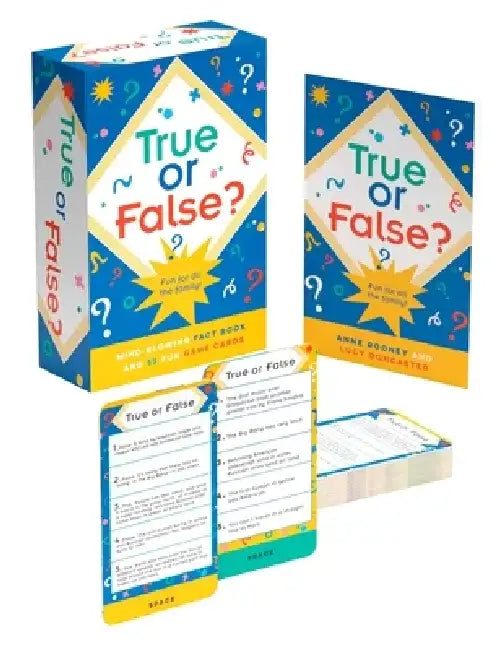 True or False?: Mind-Blowing 128-Page Book with 52 Incredible Fact Cards by Ivy Finnegan