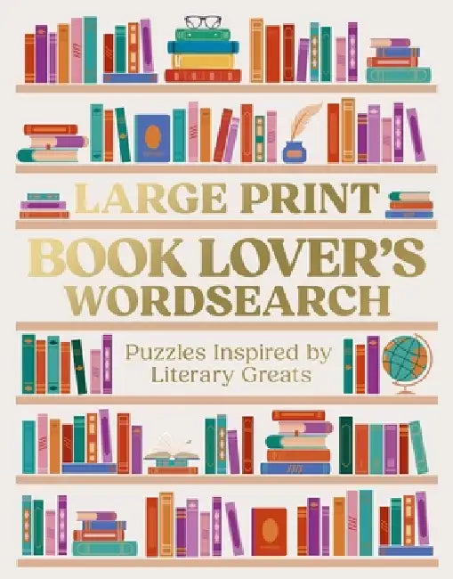 Large Print Book Lover's Wordsearch by Eric Saunders