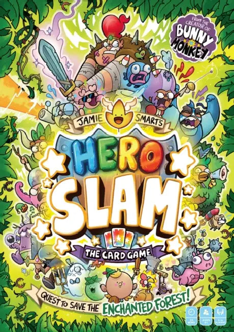 Jamie Smart’s Hero Slam: Quest to Save the Enchanted Forest: A card game by the no 1 bestselling creator of Bunny vs Monkey by Jamie Smart