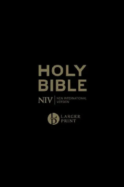 NIV Larger Print Personal Black Leather Bible by New International Version