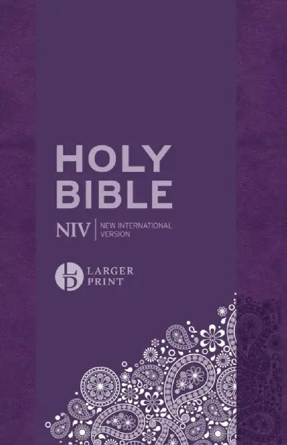 NIV Larger Print Personal Purple Soft-Tone Bible by New International Version