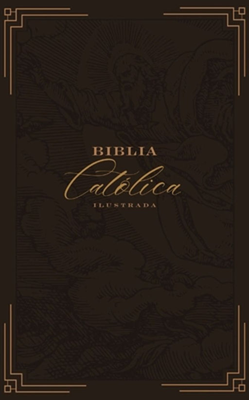 Biblia Católica Ilustrada, Piel Genuina, Marrón, Comfort Print by Editorial Católica